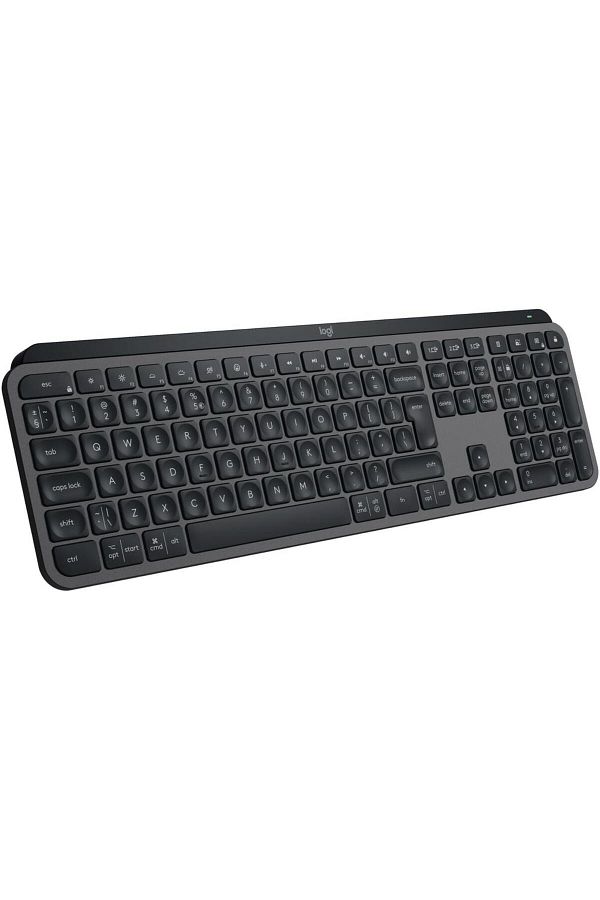 logitech-Logitech MX Keys S Wireless Keyboard, Lighting, 2.4GHz&Bluetooth, USB-C, US INTL Layout (Grey) 1