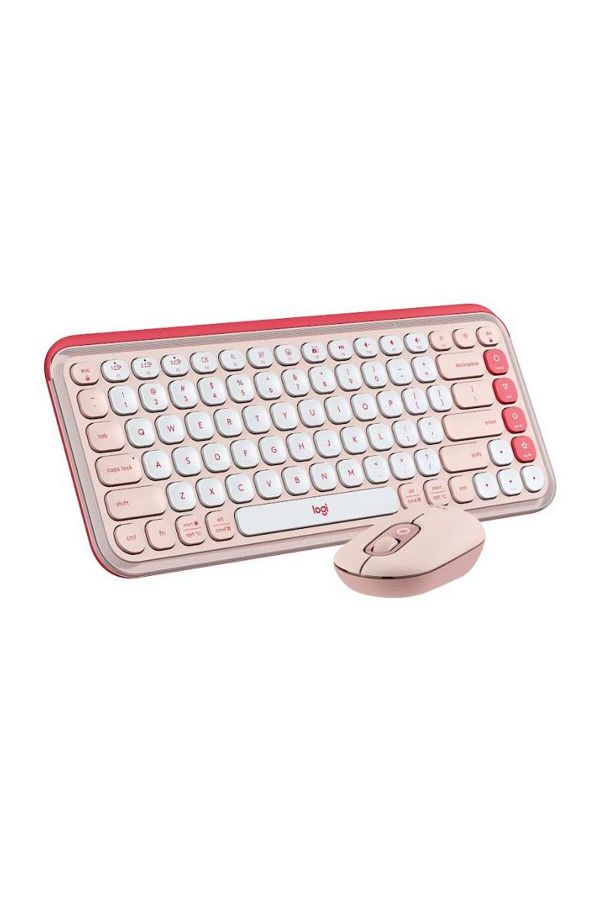 logitech-Kit tastatura si mouse Logitech Pop Icon Combo, Bluetooth, Layout US (Roz) 1