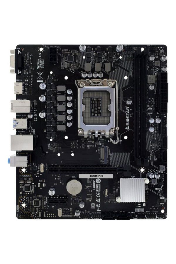 Biostar-Motherboard Biostar H610MHP 2.0 DDR4, Intel H610, LGA 1700, mATX 1