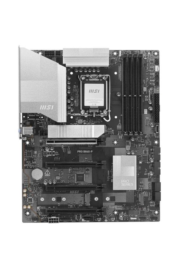 MSI-Placa de baza MSI PRO B860-P, Intel B860, LGA 1851, DDR5, ATX 1