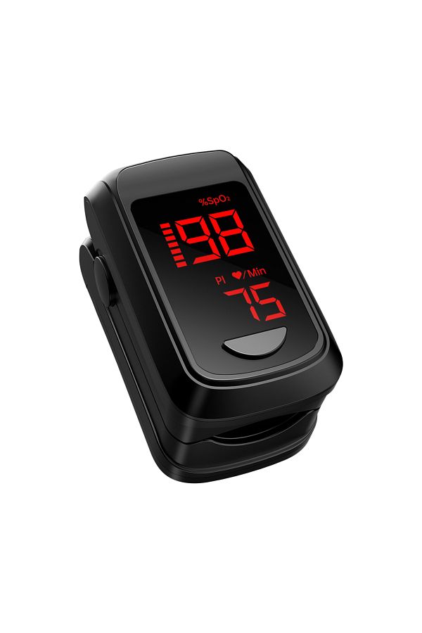 Choice-black HealthTree Bluetooth Fingertip Pulse Oximeter APP Control Blood Oxygen Saturation Monitor PI P 1