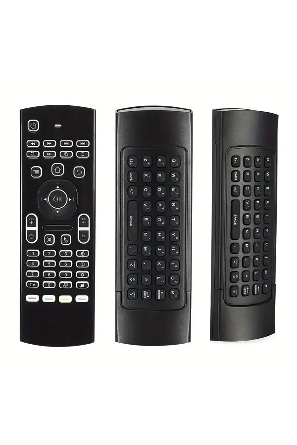 Choice-Black Backlight 2.4GHz MX3 Air Mouse Wireless Mini Keyboard Remote Control With Multimedia Keys For 1