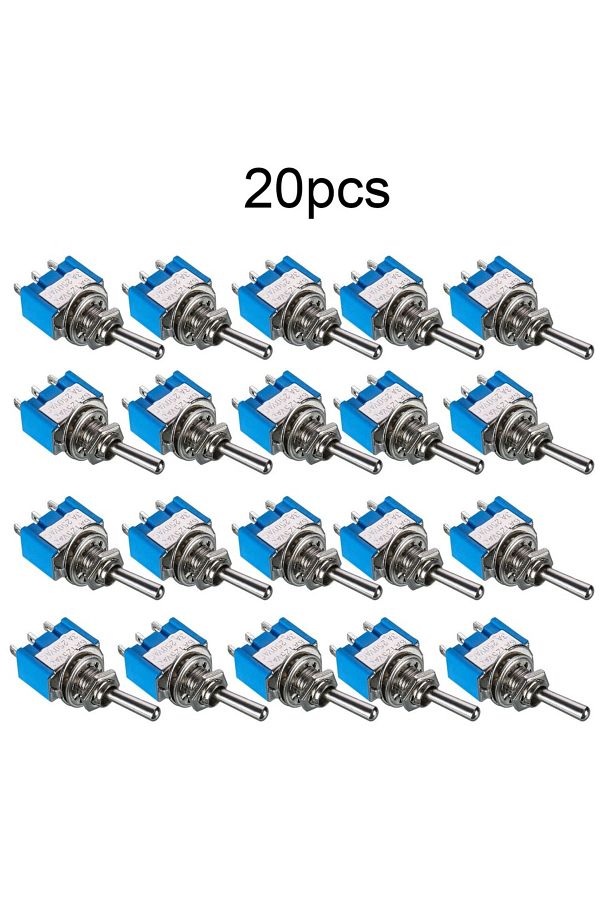 Choice-20pcs Set Mini 6a 125v Mts-1 1p 3 Contacting 3 Position Power Toggle Switch 1