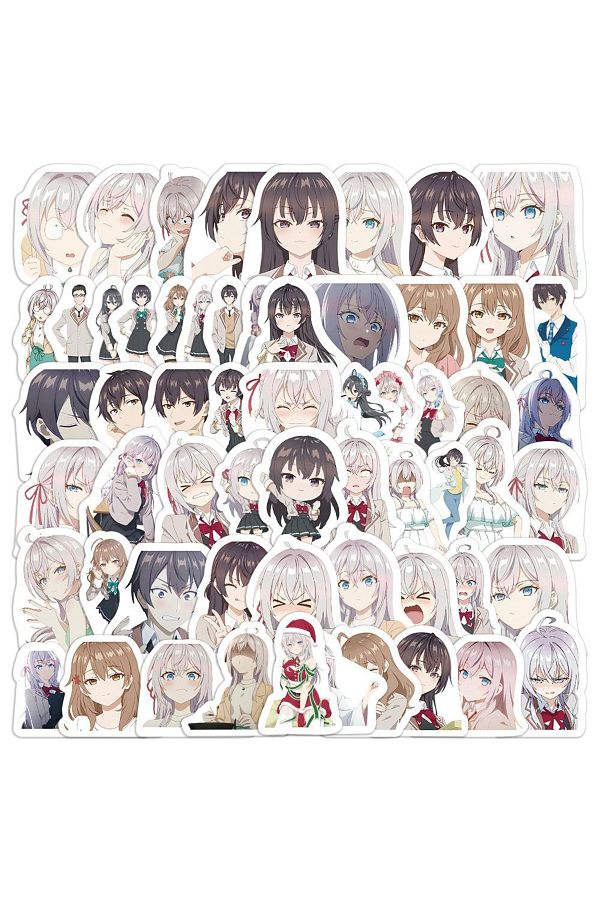 Choice-60PCS 60pcs Alya Sometimes Hides Her Feelings In Russian Stickers Anime Stickers Kuze Alya Sticker G 1