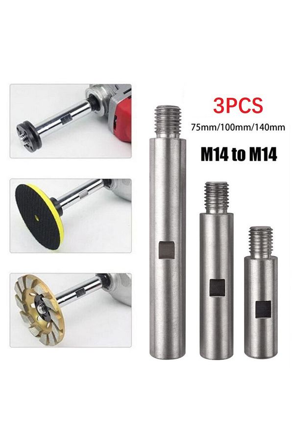 Choice-Flexible Lengths For Precision And Efficient Grinding 3pcs M14 Angle Grinder Extension Connecting... 1