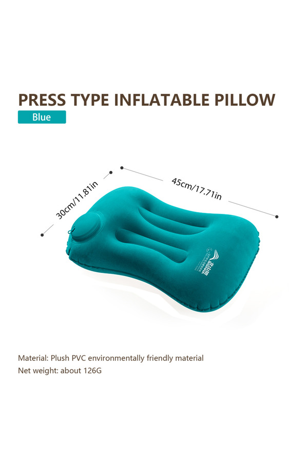 Choice-Blue BISINNA Camping Inflatable Pillow Portable Ultralight Travel Hiking Air Sleeping Pillow for Nec 1