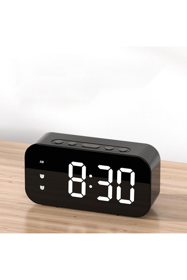 Choice-black Sound Control LED Alarm Clock Sound Control Temperature Clock Electronic Digital Clock Multi-f 1