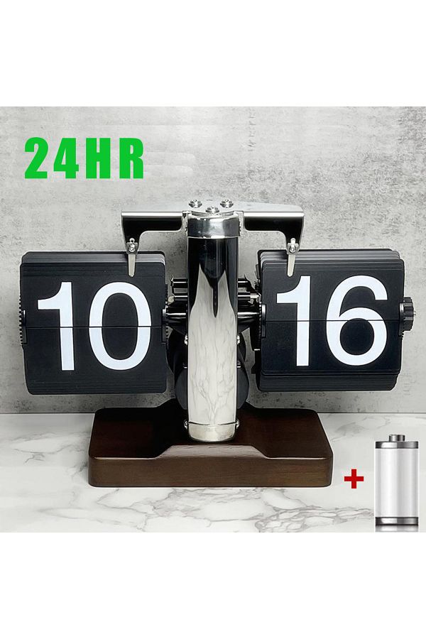 Choice-24HR-Black-FM Automatically Flipping Clock with Time Page Turning.Full of Sense of Technology.For Ho 1