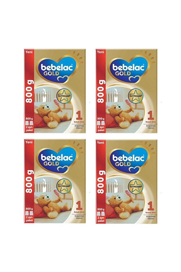 Bebelac Gold 1 Numara Bebek Sütü Doğumdan Itibaren 800gr X 4 Adet