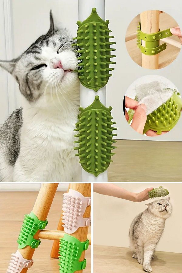 Buffer-®   Adjustable Silicone Cat Itch Comb That Can Be Attached to the Chair Leg 1
