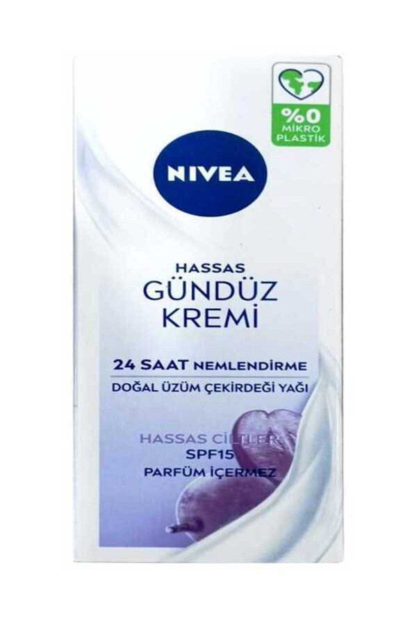 NIVEA-SPF 15 Sensitive Day Cream - Natural Grape Seed Oil 50 ml 1