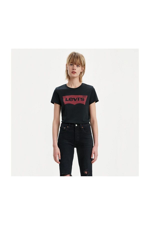 Levi's-Damska czarna koszulka The Perfect 17369-0201 1