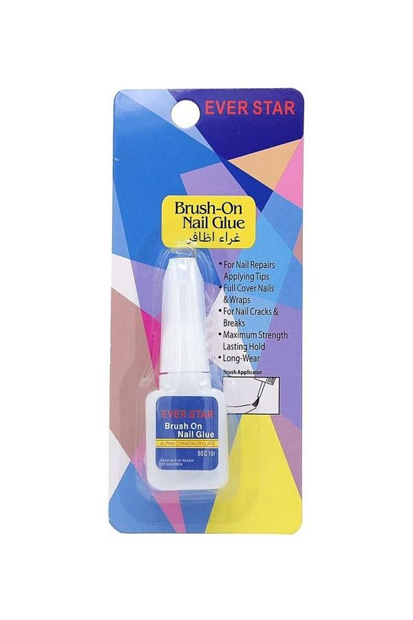 Everstar-Ever Star Brush-On Nail Glue White 10g 1