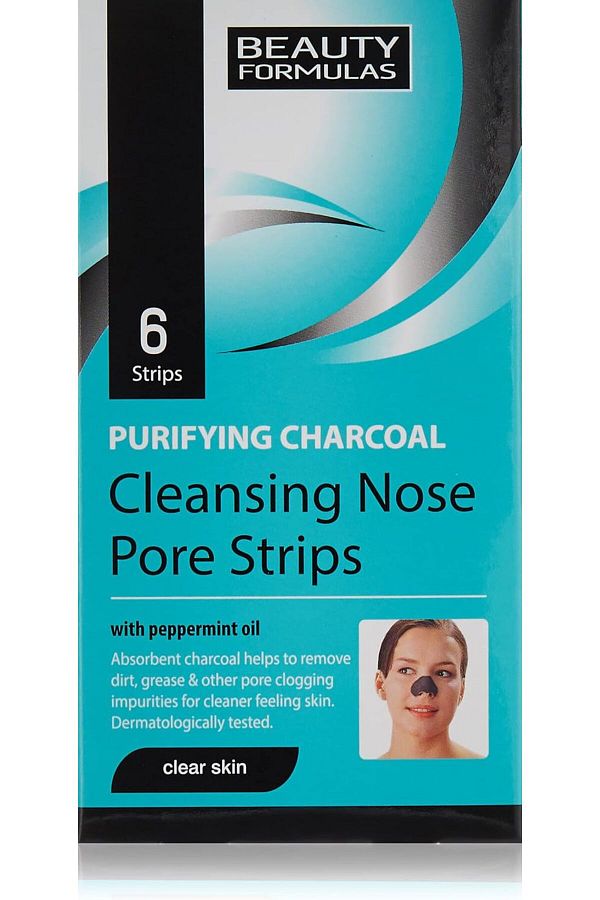 BEAUTY FORMULAS-Purifying Charcoal Deep Cleansing Nose Pore Strips 6pcs 1