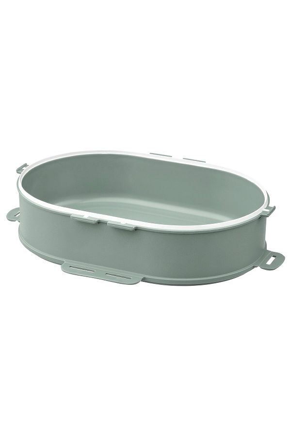 IKEA-UTBJUDA Add-on unit for stackable lunch box, light grey-green, 0.3 l 1