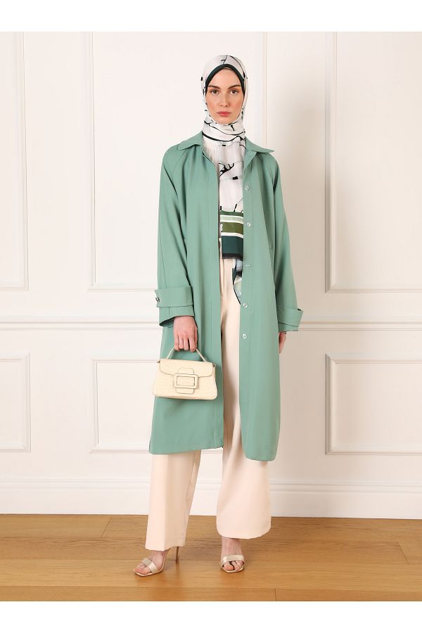 Refka-Çağla - Refka Shirt Collar Fleto Pocket Cap / Coat 1