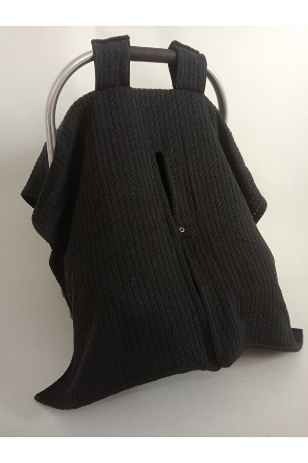 Wenaris SİYAH % 100 pamuk örgü pike Puset Örtüsü 1 parça ( Puset Minderi ve puset çarşafı dahil değildir )