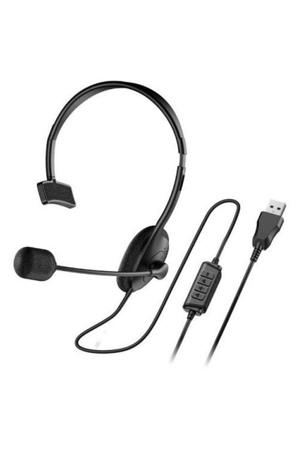 GENIUS-Casti Call Center Genius HS-100U, cu fir, standard, utilizare multimedia, call center 1