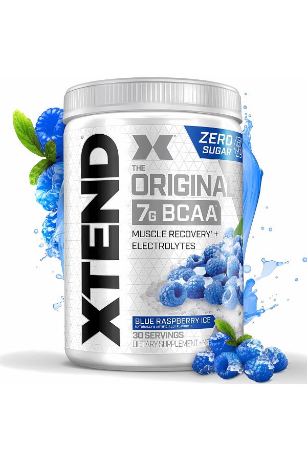xtend-Xtend BCAAs Muscle Growth Supplement - Blue Raspberry - 30 Servings 405 gm 1