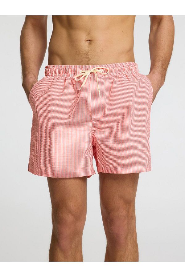 Selected Homme-Badeshorts Seersucker 1