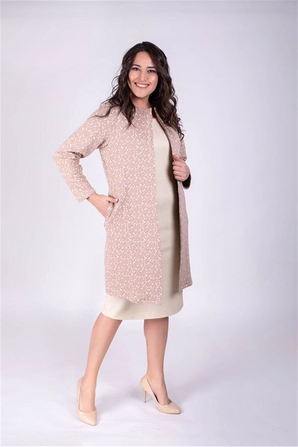 MYLİNE-Jacquard Lurex Long Jacket 1