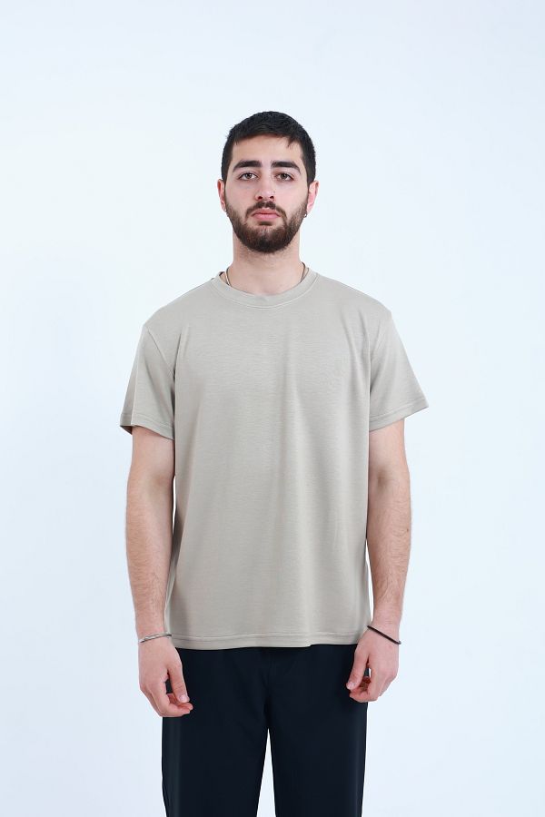 TKT-Tricou unisex din țesătură modal, potrivire regulată texturată și suprafață netedă din material textil 1