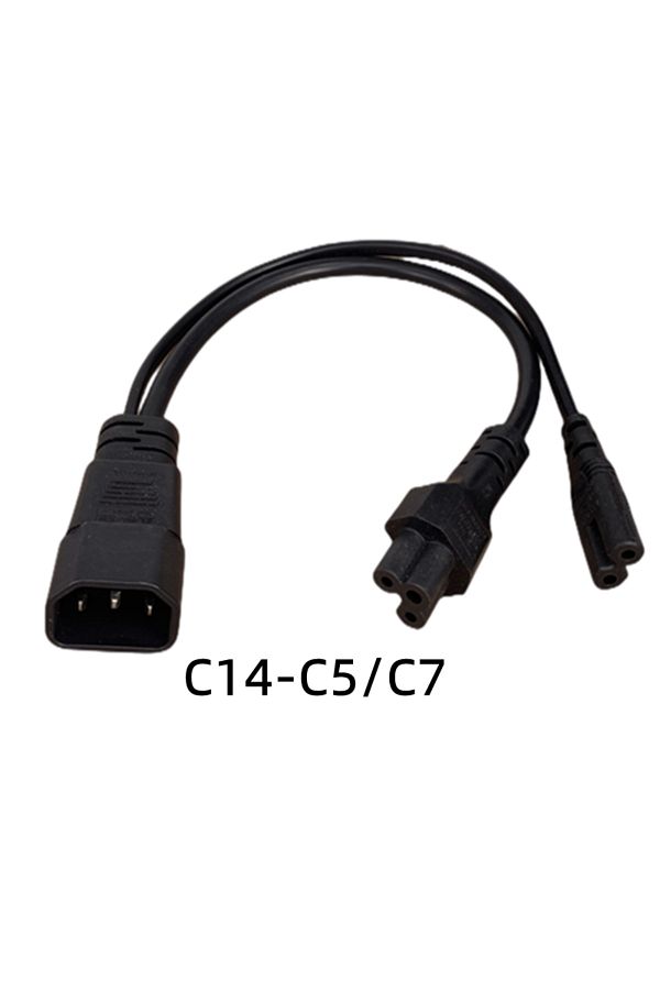 Choice-سلك طاقة تيار متردد مقسم آخر من نوع C5-C7 IEC320 C14 C8 إلى 2X C7 C5 C13 Y، IEC Figure 8 ذكر إلى 2 أنثى 1 بوصة 1