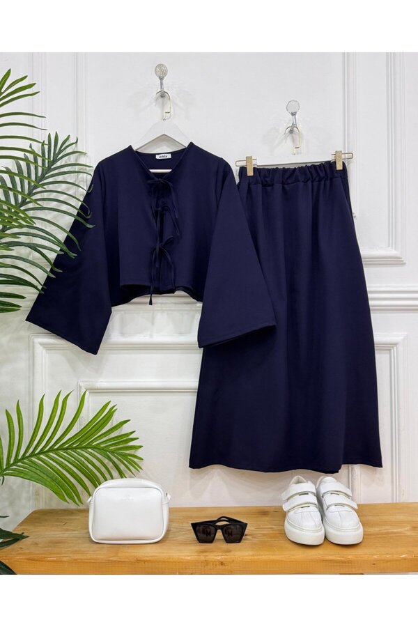 onix-Navy Blue Emilya Double Suit 1