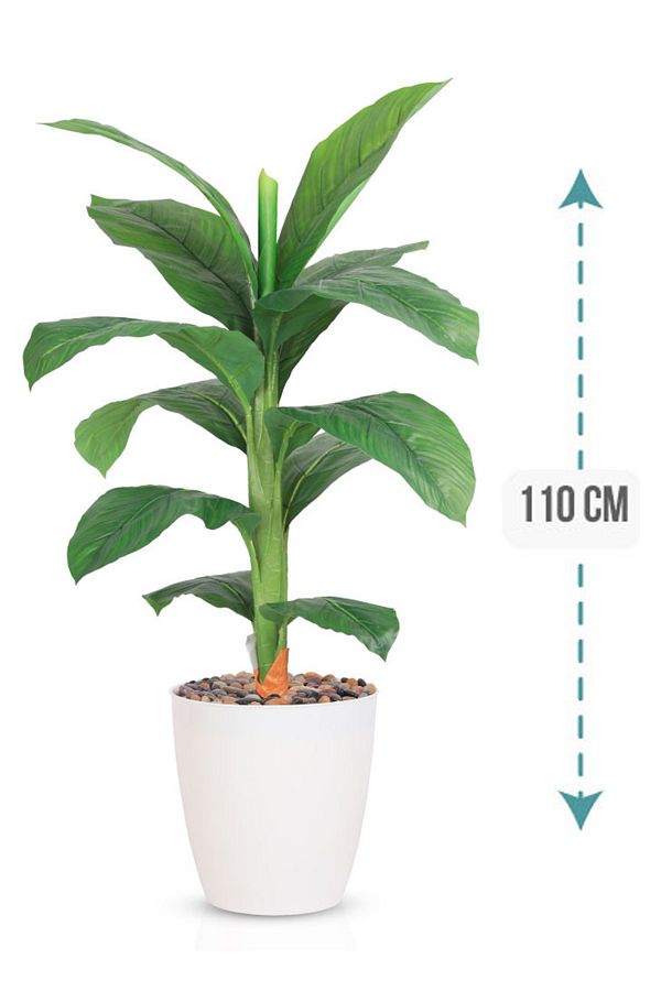 Generic-Light corn leaf tree with a cylindrical plastic container 1