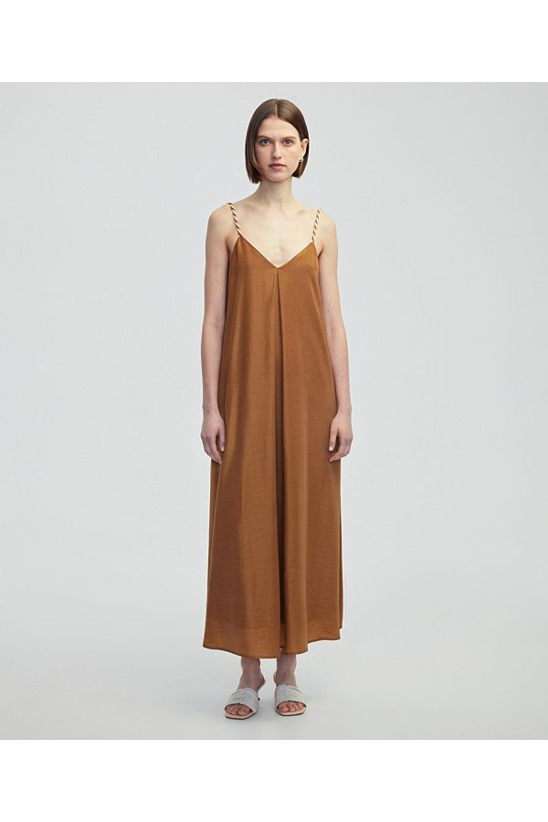 İpekyol-Contrast Wrap Strap Dress 1