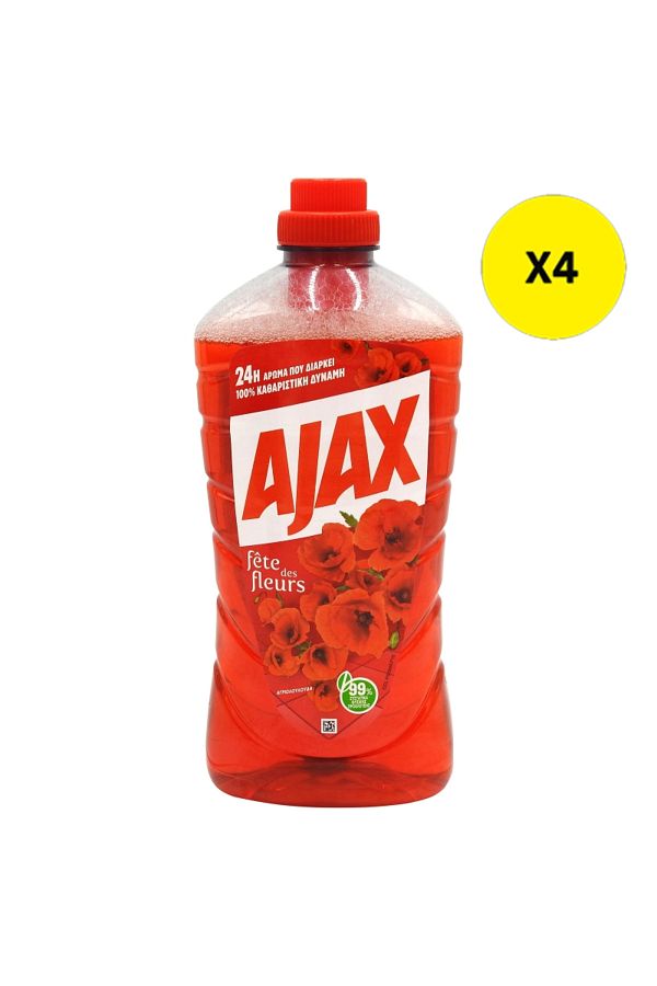 Ajax-X4 - AJAX FLOOR SOLUTION 1L RED FLOWERS 1