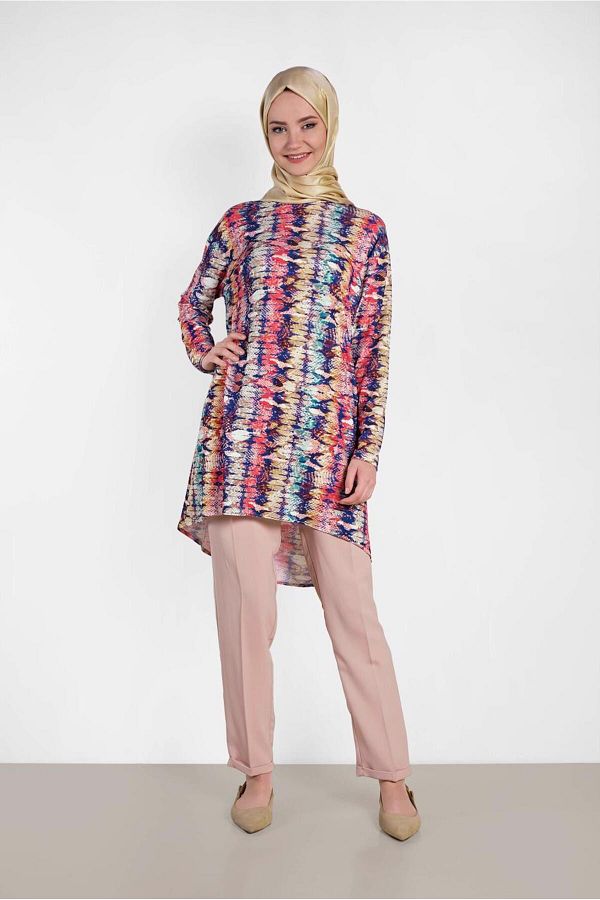 Alvina-Patterned Tunic 4493 - Stylish Design 1