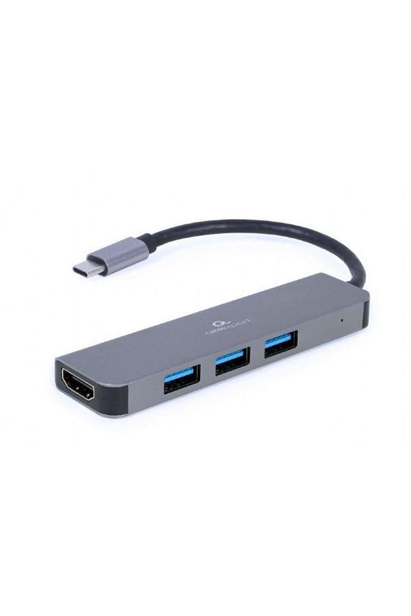 Gembird-Hub USB Gembird, Adaptor USB tip C 2-in-1, Gri 1