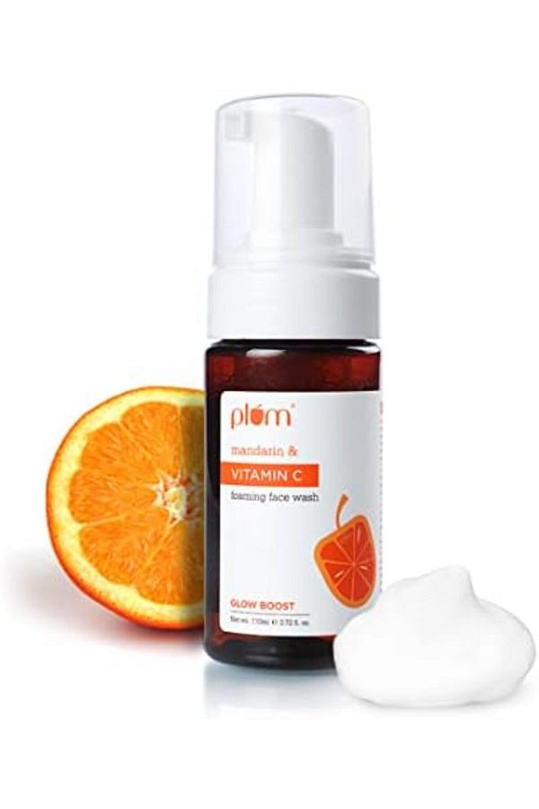 PLUM-Vitamin C Foaming Face Wash with Mandarin | For Glowing Skin | For Gentle Cleansing | For Hyper 1