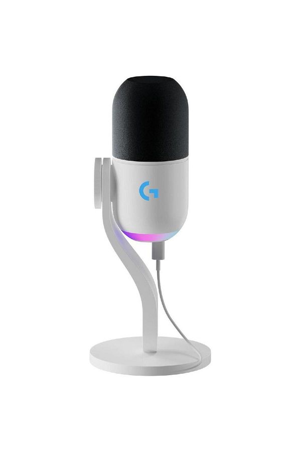logitech-Microfon Gaming Logitech Yeti GX Dynamic RGB, LIGHTSYNC, Alb 1