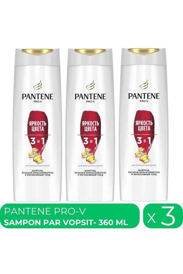 Pantene-PRO-V, sampon par vopsit, 3 buc x 360 ml 1