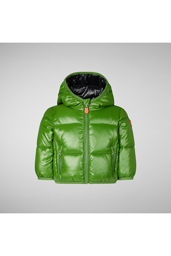 SAVE THE DUCK Unisex Çocuk Şişme Mont Yeşil - Jody