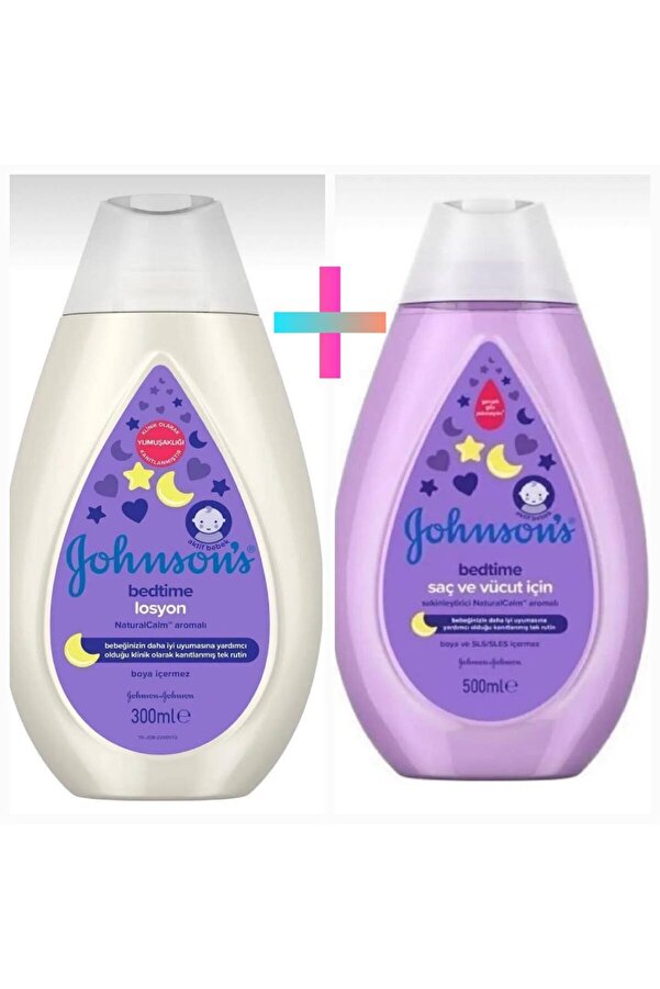 Johnson's Baby Johnsons Baby Bedtime Saç Ve Vücut Şampuanı 500 Ml + Bedtime Losyon 300 Ml