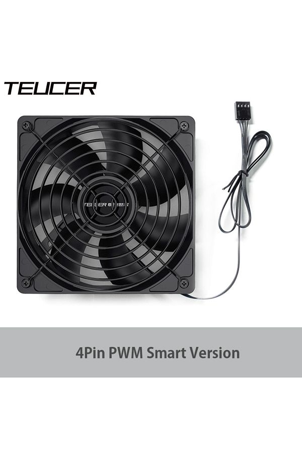 Choice-Small 4 Pin TEUCER B12025 High Speed Computer Case Fan 120MM 3000PRM Large Air Volume Big 4Pin PWM F 1