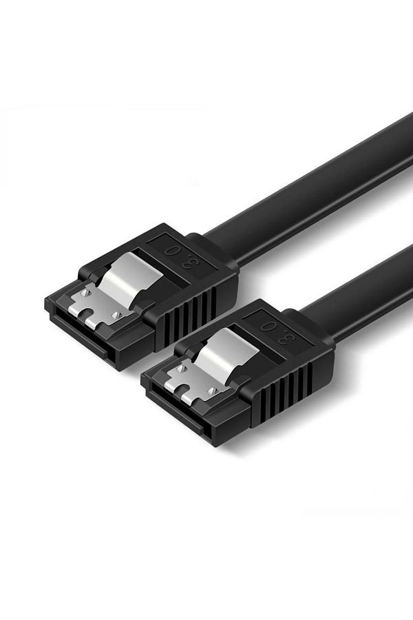 Choice-Black Straight Head Sata 3.0 Hard Disk Data Cable Solid State Hard Disk Serial Data Cable Flexible S 1