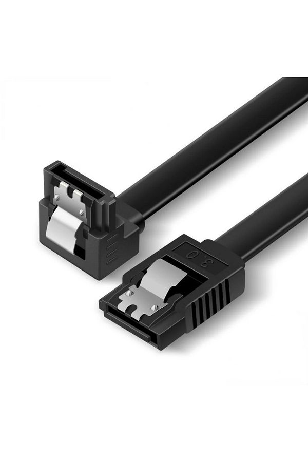 Choice-Black Elbow Sata 3.0 Hard Disk Data Cable Solid State Hard Disk Serial Data Cable Flexible Sata Hard 1