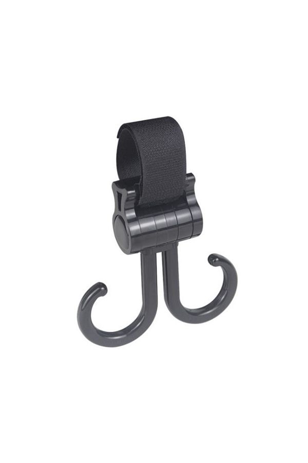 Choice-A2 Double Hook Baby Stroller Hanger 360-degree Rotation Adjustment Cart Hook and Loop Fastener Strol 1