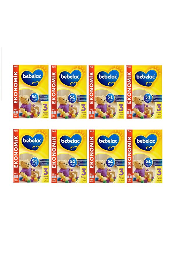 Bebelac 3 Numara Devam Sütü 800 Gr X 8 Adet