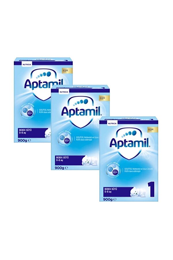 Milupa Aptamil Bebek Sütü 0-6 Ay No: 1 ( 2 X 450 G ) 900 G X 3 Adet
