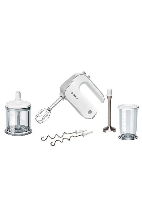 Bosch-Mixer de mana BOSCH MFQ4080, 500 W, 5 Viteze + Turbo, Tocator, Vas gradat (Alb) 1