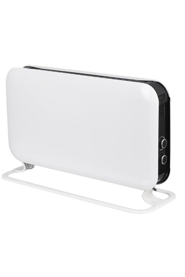 Mill-Mill Instant Mec mobile mechanical convector, 2000W, 3 settings, with steel side plates (White) 1