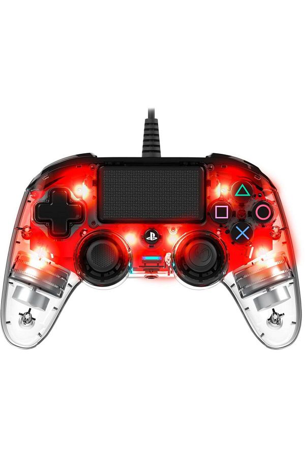 Nacon-Nacon Wired Illuminated Compact Controller, for PS4 (Red) 1