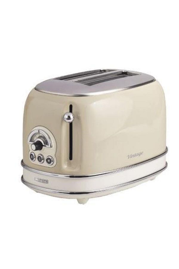 ARIETE-Prajitor de paine Ariete 0155CR/BG, 810 W, 2 Felii (Beige) 1