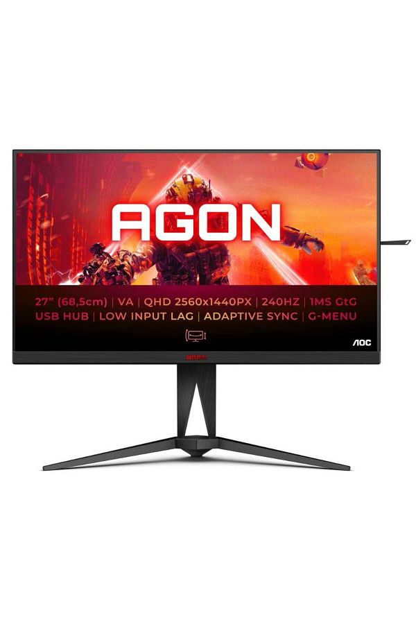 Aoc-Monitor Gaming VA LED AOC 27" AG275QZN/EU, QHD (2560 x 1440), HDMI, DisplayPort, 240 Hz, 0.5 ms 1