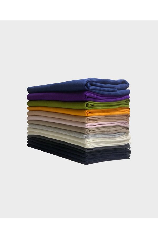 Yiğit Kumaş-Set of Camisole (Ribana) Fabric, 15 Pieces with Volumes from 70-90 cm 1